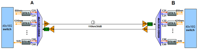 DWDM Peer to Peer solution reference picture